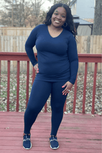 Load image into Gallery viewer, V neck legging set
