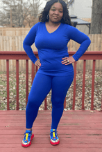 Load image into Gallery viewer, V neck legging set
